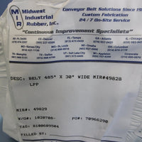 Midwest Industrial MIR 49828 Conveyor Belt 485" X 30" Wide