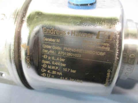 ENDRESS & HAUSER PRESSURE TRANSMITTER 420MA PMP45RE13MBC1DBF