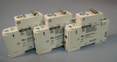 ALLEN BRADLEY G040 4A 1P DIN CIRCUIT BREAKER (LOT OF 3) 1492CB1