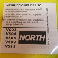 Lot of 2 North V-Safe VS04Y Yellow Valve Lock Lockout 2.5-5" NIB