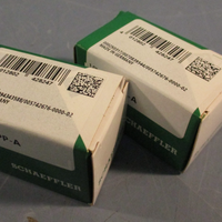 LOT OF (2) INA KR19-X-PP-A CAM FOLLOWER 19MM OD, 32 MM WD