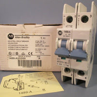 ALLENBRADLEY INDUSTRIAL CIRCUIT BREAKER 20A SER. A 1489A2D200