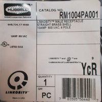 Lot 5 Hubbell RM1004PA001 Linkosity Male Receptacle Straight 10A, 600VAC NIB