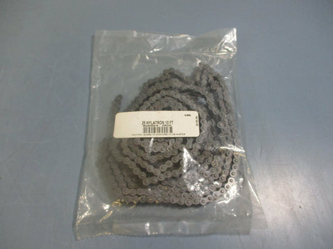 Nylatron Thermoplastic Chain  25 Nylatron 10 FT NEW