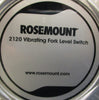 Rosemount 2120 Vibrating Fork Level Switch 20-60VDC 0.3W 2120D5RG2NASA0000Q4