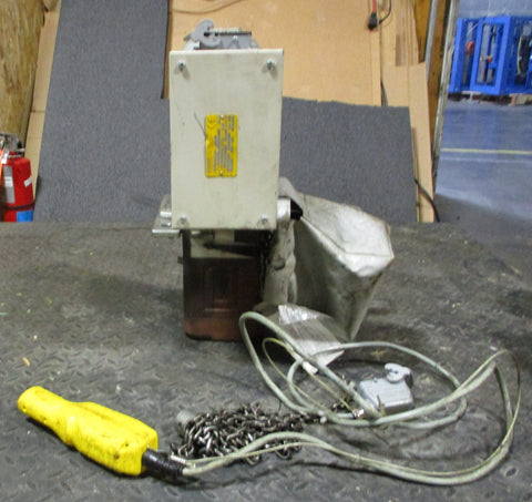 Hadef 66/04 AK 405 DI 80 N 8/2 Chain Hoist 480V 0.9/0.22 kW 500kg Load Cap.