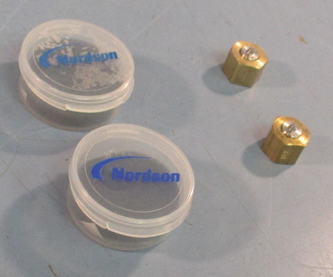 Nordson 1026705 Straight Single-Orifice Nozzle SA16D 0.46mm Diameter Lot of 2