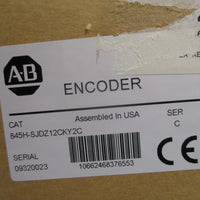 ALLEN BRADLEY OPTICAL INCREMENTAL ENCODER SERIES C 845HSJDZ12CKY2C