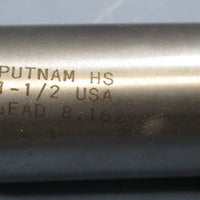 Putnam End Mill Cutter: 11/2"DIA,11/4"SHK,3"LOC,4FL,LD=8.162,USA