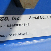 Lewco NSMDPB1848 Motorized 48 x 18" Conveyor Leeson 3/4 HP & Ironman 40:1