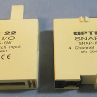 Opto 22 I/O Module SNAPIDC5SW 4 Chan. Switch Input Dry Contact Input Lot of 2