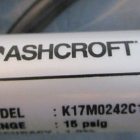 Ashcroft K17M0242C1 Transducer 420mA 15psig Range 30psig Proof 1036VDC