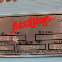 Grove Gear B2063 Flexaline 30:1 Ratio Gear Reducer 0.78 Input HP Left Output