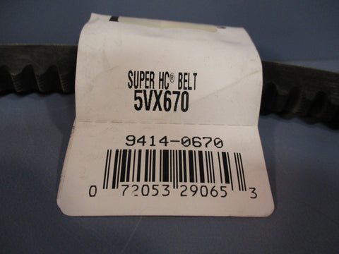 Gates 5VX670 Super HC Cogged VBelt 94140670