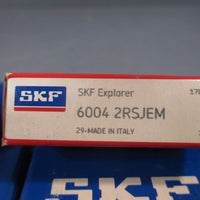 (Lot of 4) SKF Deep Groove Ball Bearing 20mm ID 42mm OD 12mm W 6004 2RSJEM
