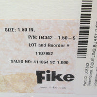 FIKE BCH Burst Indicator, BPE/ SIZE 1.5 IN. 40 TO 350 PSI D43421.50S