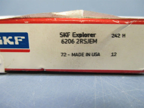 SKF Explore 6206-2RSJEM Ball Bearing Lot of 2 - New