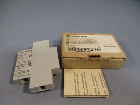 ALLEN BRADLEY Auxiliary Contact Side Mount 2 Pole 600VAC 10A SER. A 100SA02