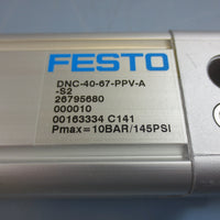 Festo DNC4067PPVA Pneumatic Air Cylinder 145 PSI 10 Bar DNC4067PPVA