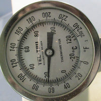 Tel Tru Thermometer BC35OR 1/2 Npt 15" Stem 0/250 Fc Adj Angle