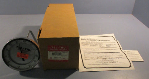 TelTru Thermometer AA575R Analog Dial Thermometer 8" Stem 050 Deg C