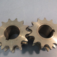 LOT OF 2 MARTIN D50B13SSW STAINLESS STEEL SPROCKET, 13 TEETH ANSI CHAIN SIZE: 50