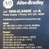 Allen Bradley 1606XLS480E Ser A Power Supply 1Ph 24V 20A 480W