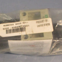 Numatics S22E-03BKMTXS01 Solenoid Operated Quick Exhaust Safety Valve 40-150 PSI