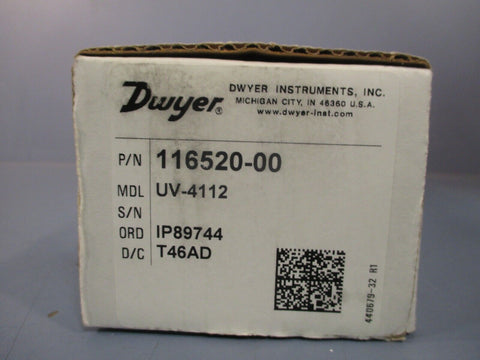 Dwyer Ultra-View UV Polysulfone Flowmeter 2.5-28 SCFM 70-780 LPM 150-PSI UV-4112