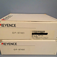 Keyence Connector Cable 4 Wire M12 Socket (Lot of 2) OP97491