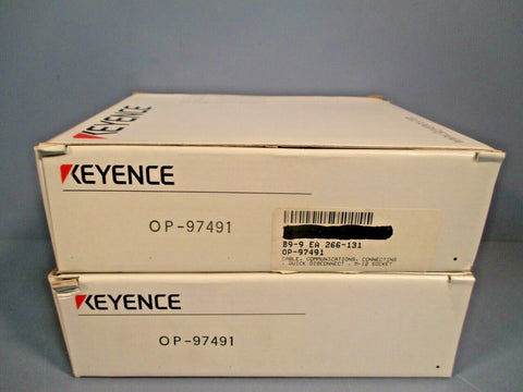 Keyence Connector Cable 4 Wire M12 Socket (Lot of 2) OP97491