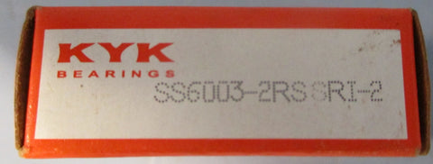 KYK Bearings SS6003-2RS Deep Goove Ball Bearing 17mm ID 10mm W 35mm OD Lot of 5