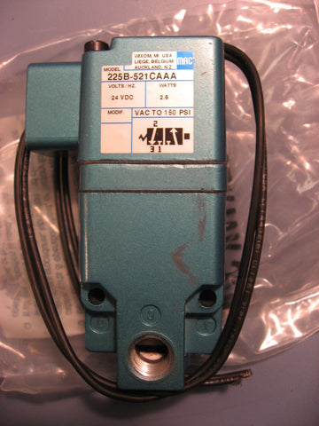 MAC Valves Solenoid Valve 225B-521CAAA NIB