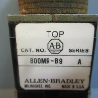 AllenBradley 800MRB9 Ser. A Yellow Push Button