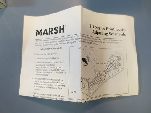 VideoJet Marsh Printhead 1600 FD Series 26518 LCP Ink Jet System 16 Solenoid