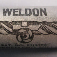 Lot of 2 Weldon 5° TaperedEndMill:Constant Spiral T5 6S3,3/16"DIA,1/2"SHK,3FL,U