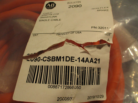 AllenBradley Servo Motor Power Cable Kinetix 21M Ser A 2090CSBM1DE14AA21