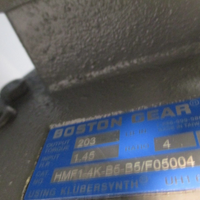WEG Motor 5018ES3E56CS w/Boston Gear Reducer 4:1 Ratio, HMF14KB6B5/F05004