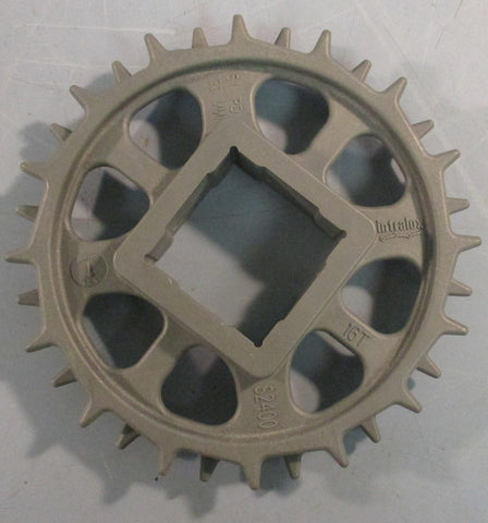 Intralox S2400 Square Bore Sprocket 5.1" PD 16T Black 1.60" Bore Lot Of 3