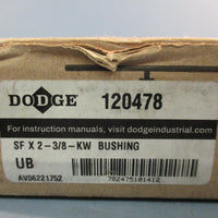 Dodge SF X 23/8KW Quick Disconnect Bushing 23/8" Bore 120478