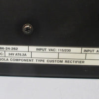 Sola Electric 86-24-262 115/230 VAC Rectifier Power Supply Used