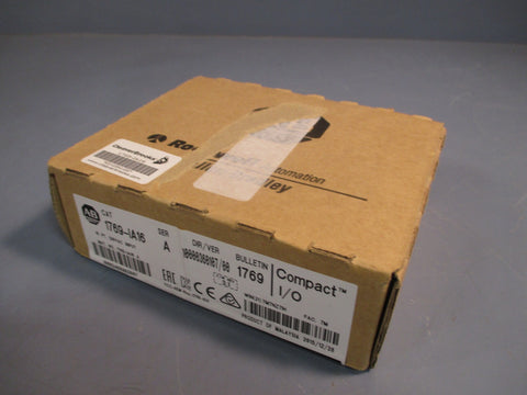 AllenBradley Compact I/O  16 PT. PLC Input Module 120VAC Ser A 1769IA16 SEALED