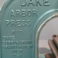 Dake 901005 No. 0 Arbor Press 1-1/2 Ton 4-1/2" Throat Model 0