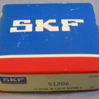 SKF 51206 Single Direction Thrust Ball Bearings 30mm Bore 52mm OD 16mm W *SEALED