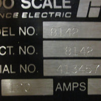 Toledo Scale 8142 Interface Panel and Scale 81421001 120V .23A 50/60Hz