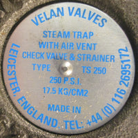 Velan TS250 Steam Trap 3/4" NPT 250psi TS01 Air Vent Check Valve and Strainer