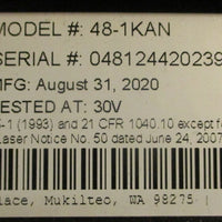Synrad 481KAN Carbon Dioxide Laser 20 Watts Max 1020010800 mm