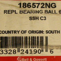 Bell and Gossett 186572NG Ball Bearing 45mm Bore 100mm OD 25mm W