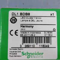 NIB Schneider Electric DL1BDB8 LED Cluster Yellow