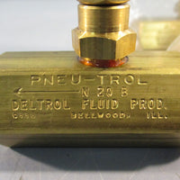 Lot of (3) Deltrol Fluid Products N20B PneuTrol Check Valve